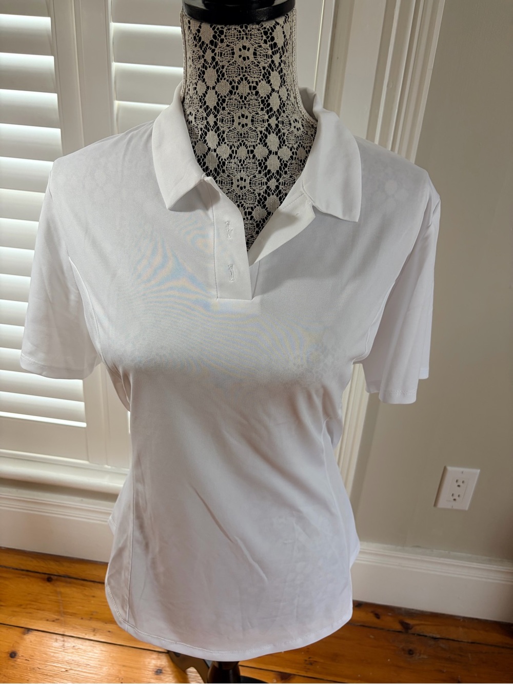 Callaway White Women’s Polo Button-Down Golf Top